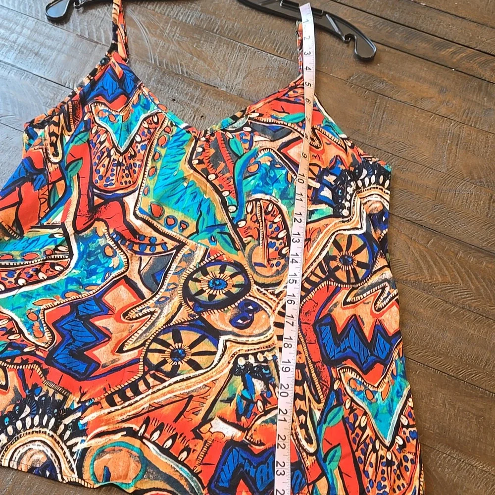 Silky Adjustable Strap V Neck. Camisole